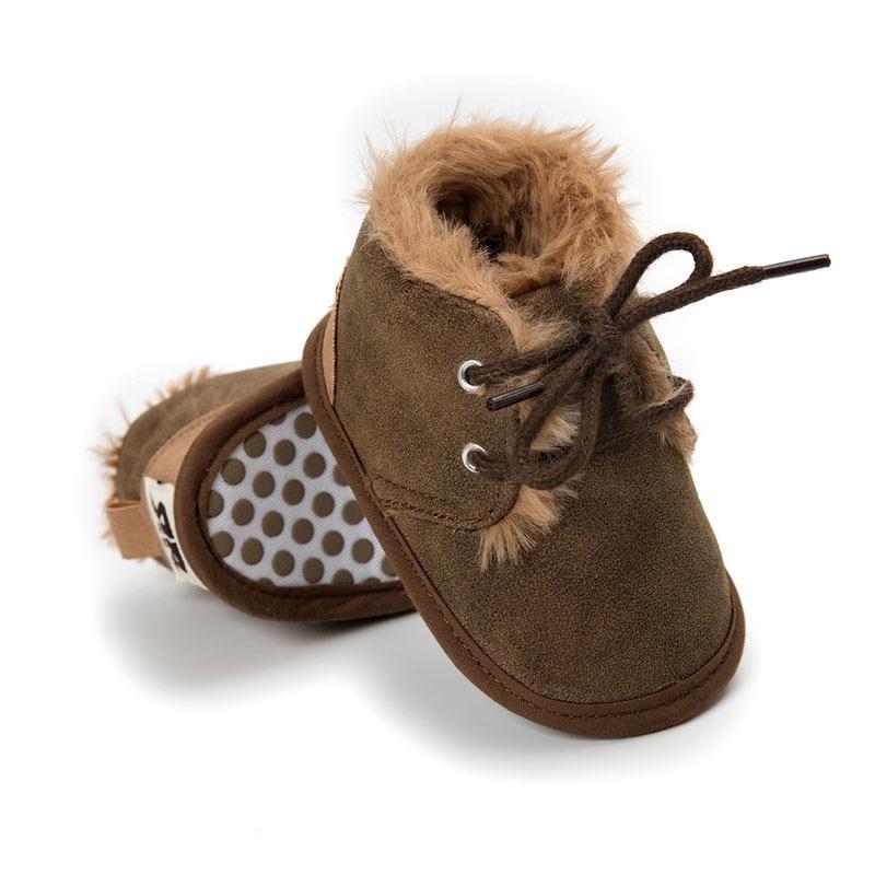 Unisex Baby Dark Brown Faux Fur Boots – The Trendy Toddlers