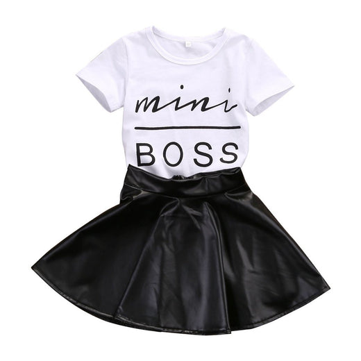 black skirt outfit 2t