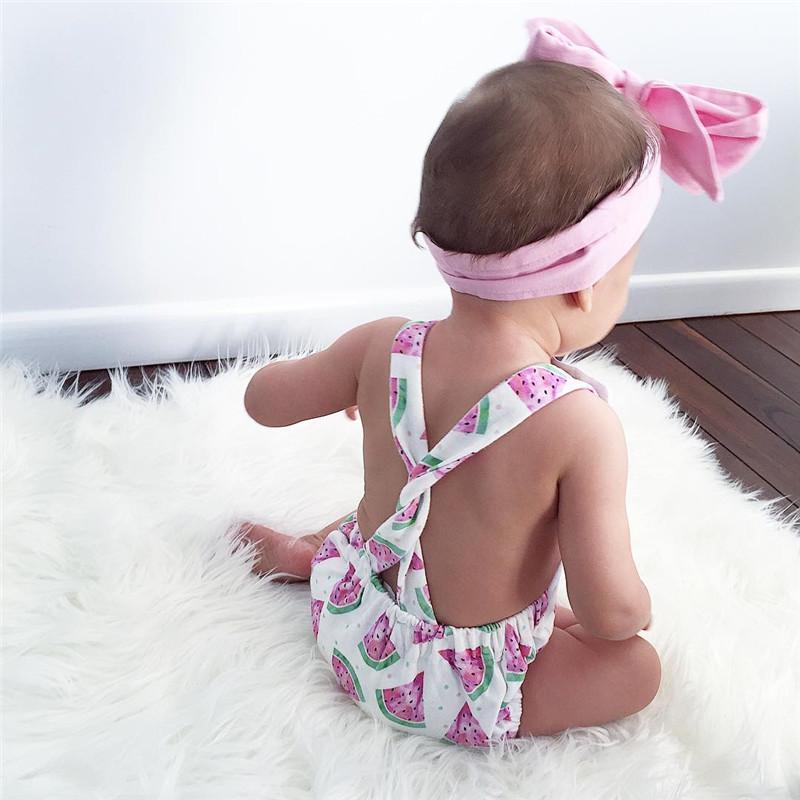 baby girl watermelon romper