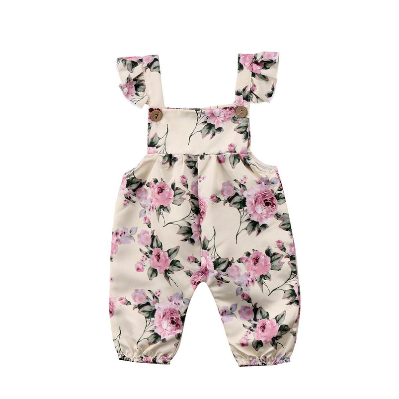 Baby Girl Floral Jumpsuit – The Trendy Toddlers