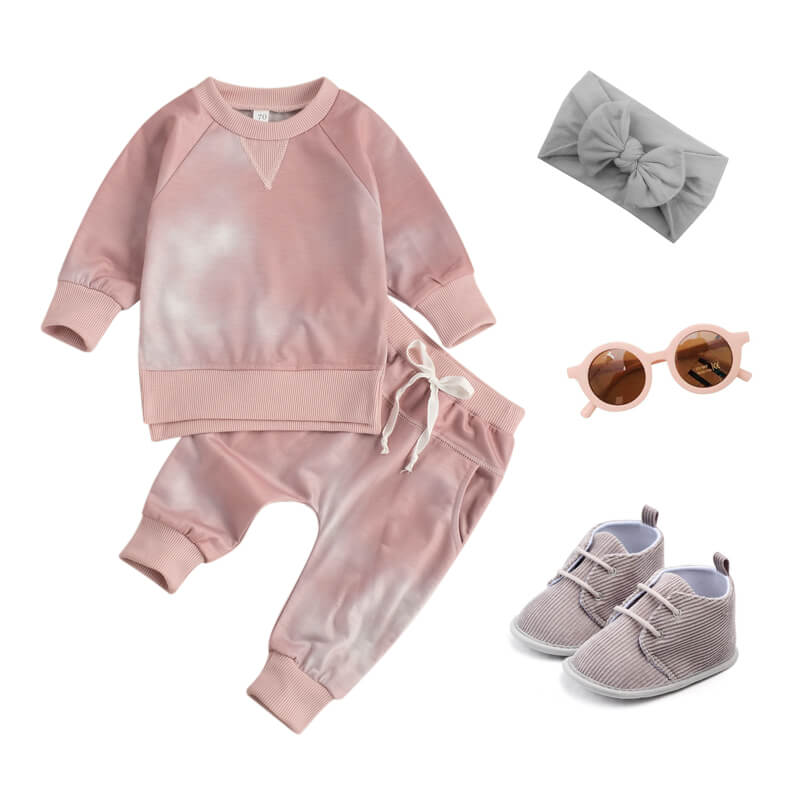 Baby Girl Tie Dye Set Outfit