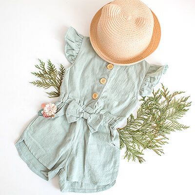 toddler romper with hat