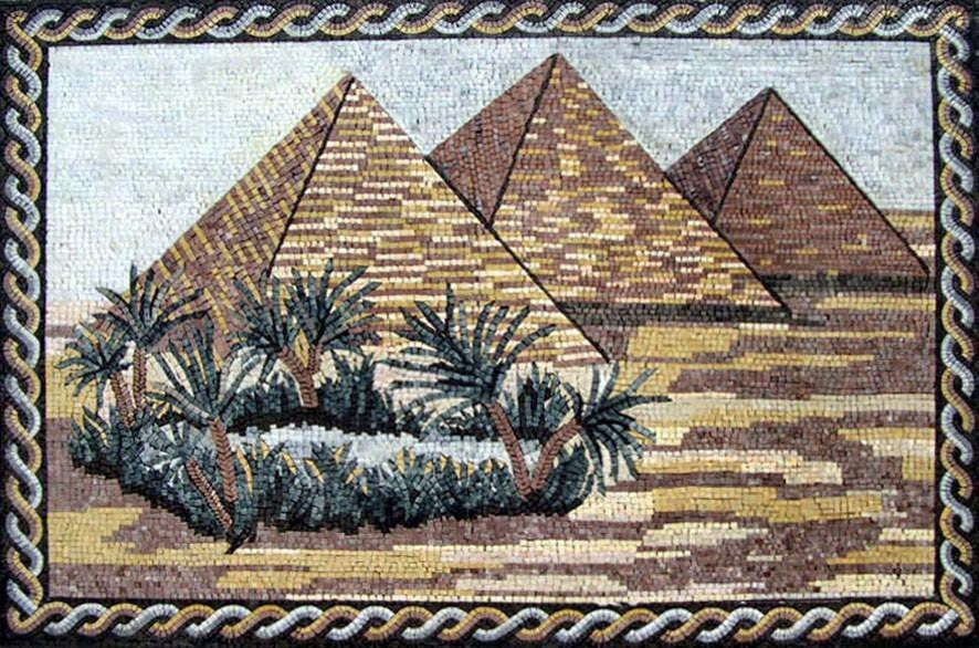 The Great Pyramids Mosaic by Mozaico