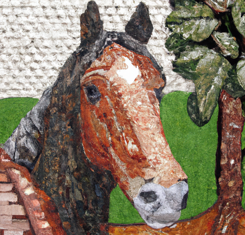 Horse Mosaic Art