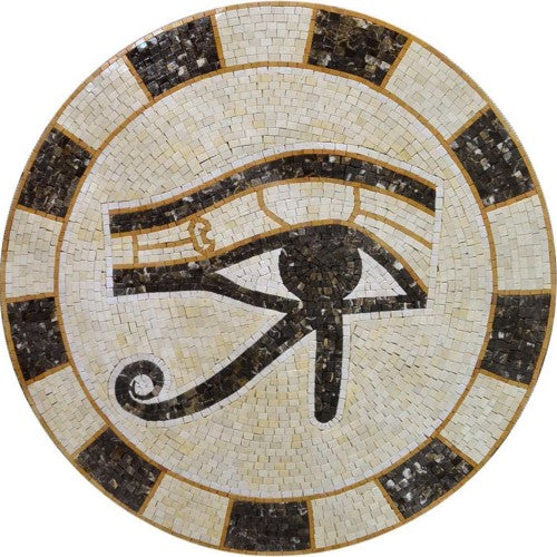 The Eye of Horus Egyptian Mosaic by Mozaico