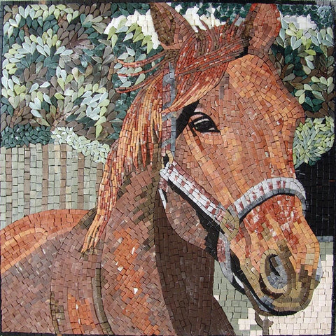 Mosaic Tile Art - Horse