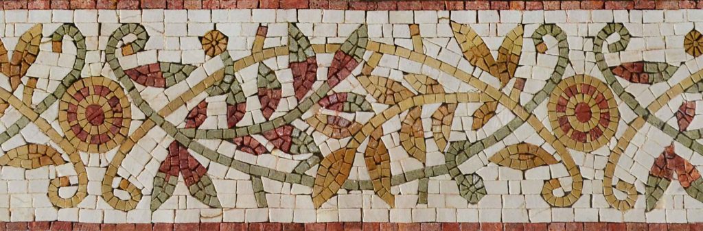 Autumn Border Mosaic Artwork by Mozaico