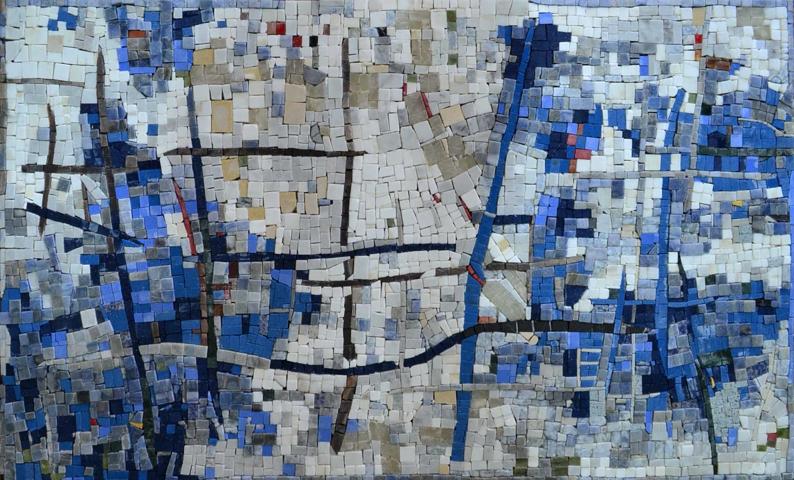 The Cycle of Water- Abstract Mosaic Art by Mozaico