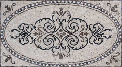Arabesque Marble Rug-Inspired Mosaic Tile