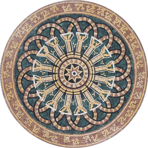 Marble Mosaic Tabletop - Medallion Art