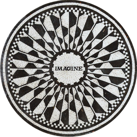 Modern Mosaic Medallion - Imagine II