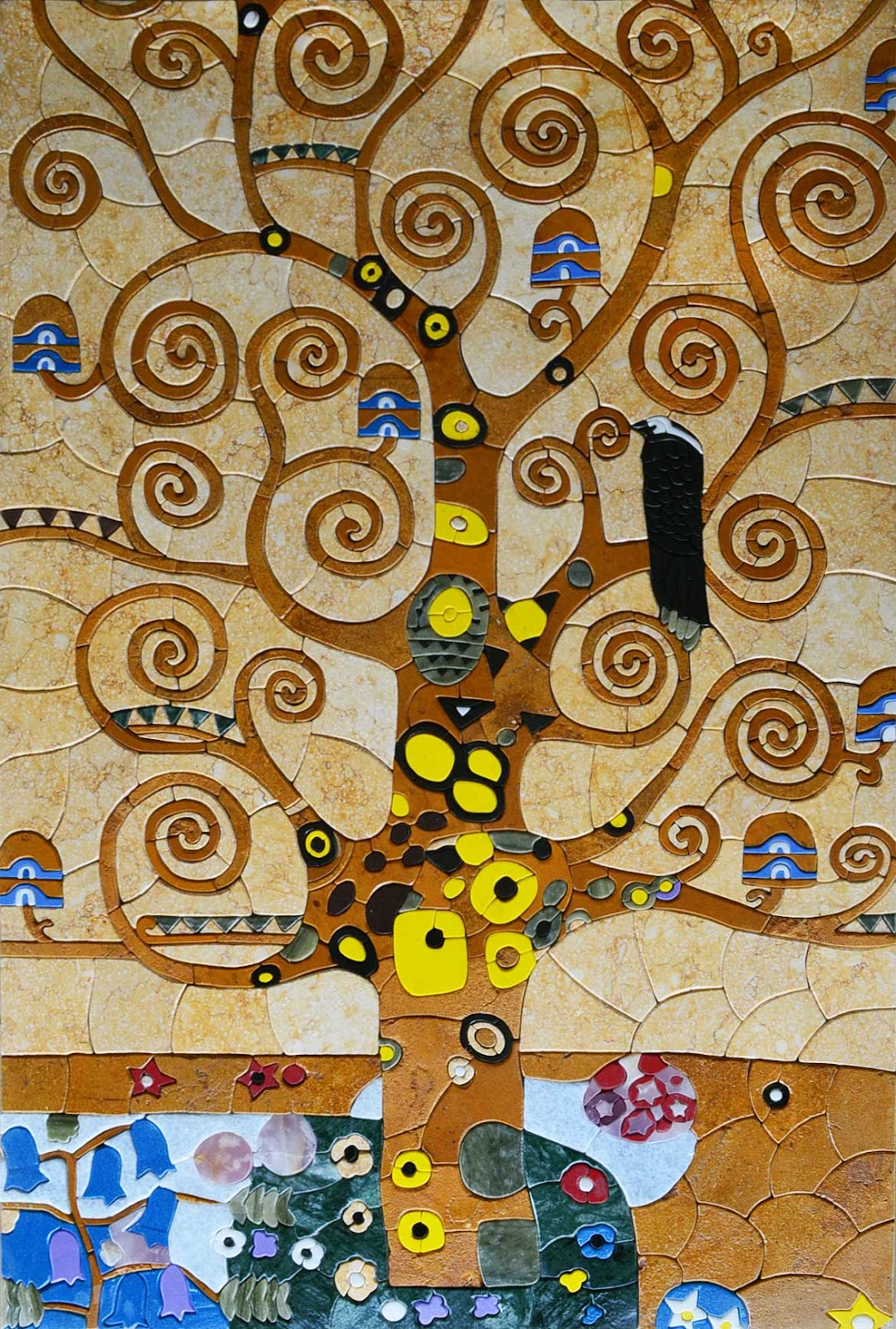 “The Tree of Life” by Klimt - Mosaic Reproduction