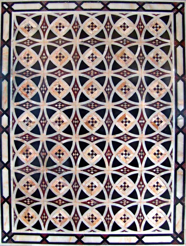 Circular Arabesque Flower Pattern by Mozaico