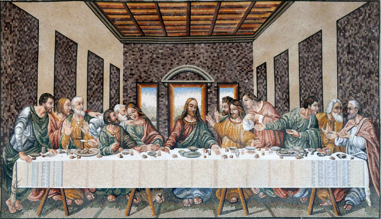 The Last Supper by Leonardo da Vince Mosaic Reproduction
