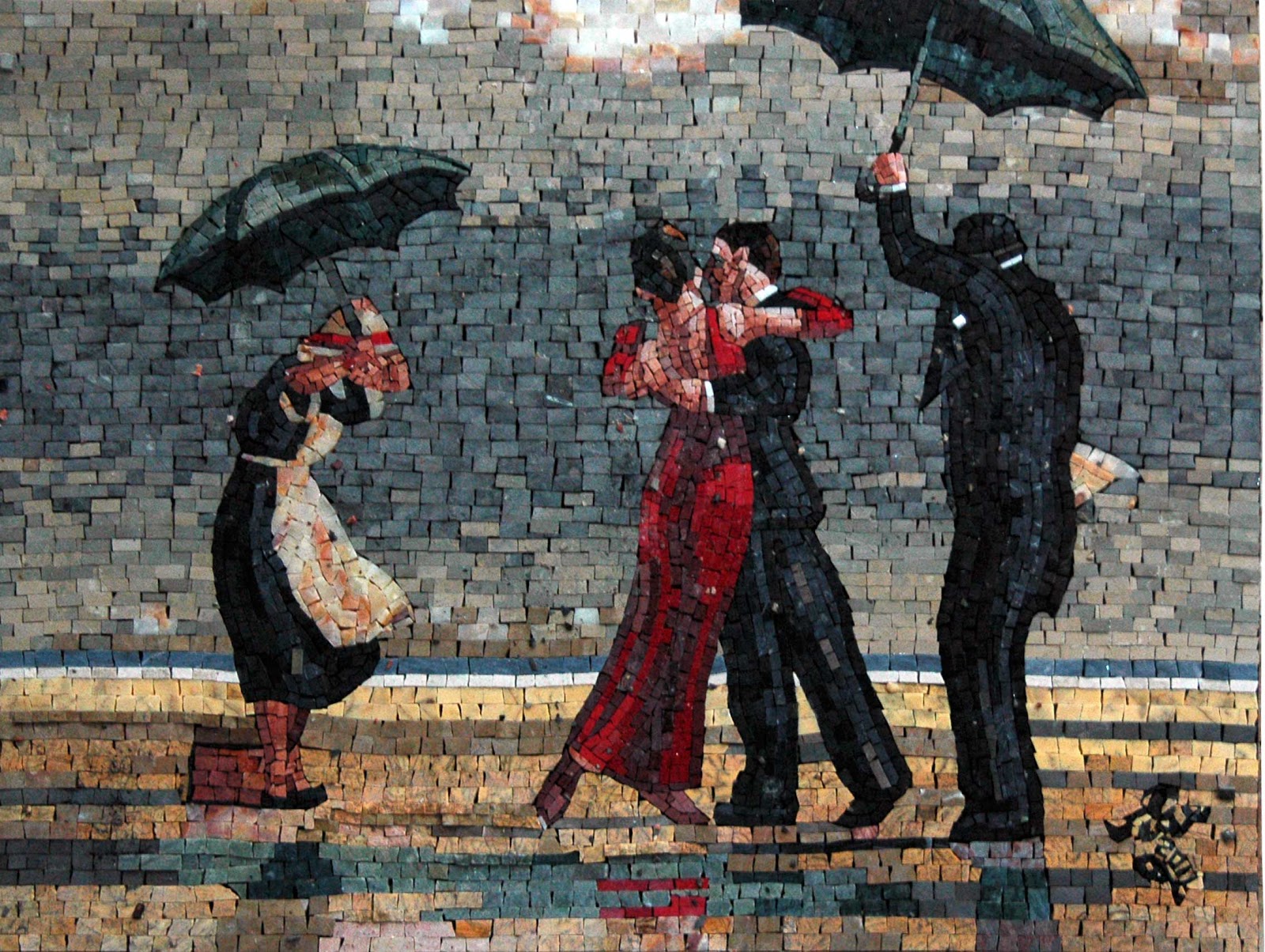 The Singing Butler by Jack Vettriano - Mosaic Reproduction