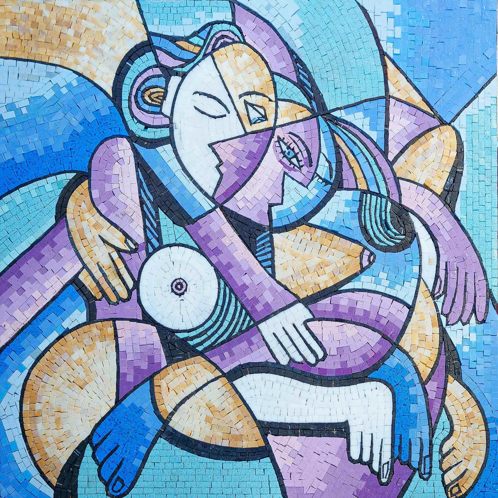 “Endless Love” by Anthony Fablo - Abstract Mosaic Reproduction by Mozaico