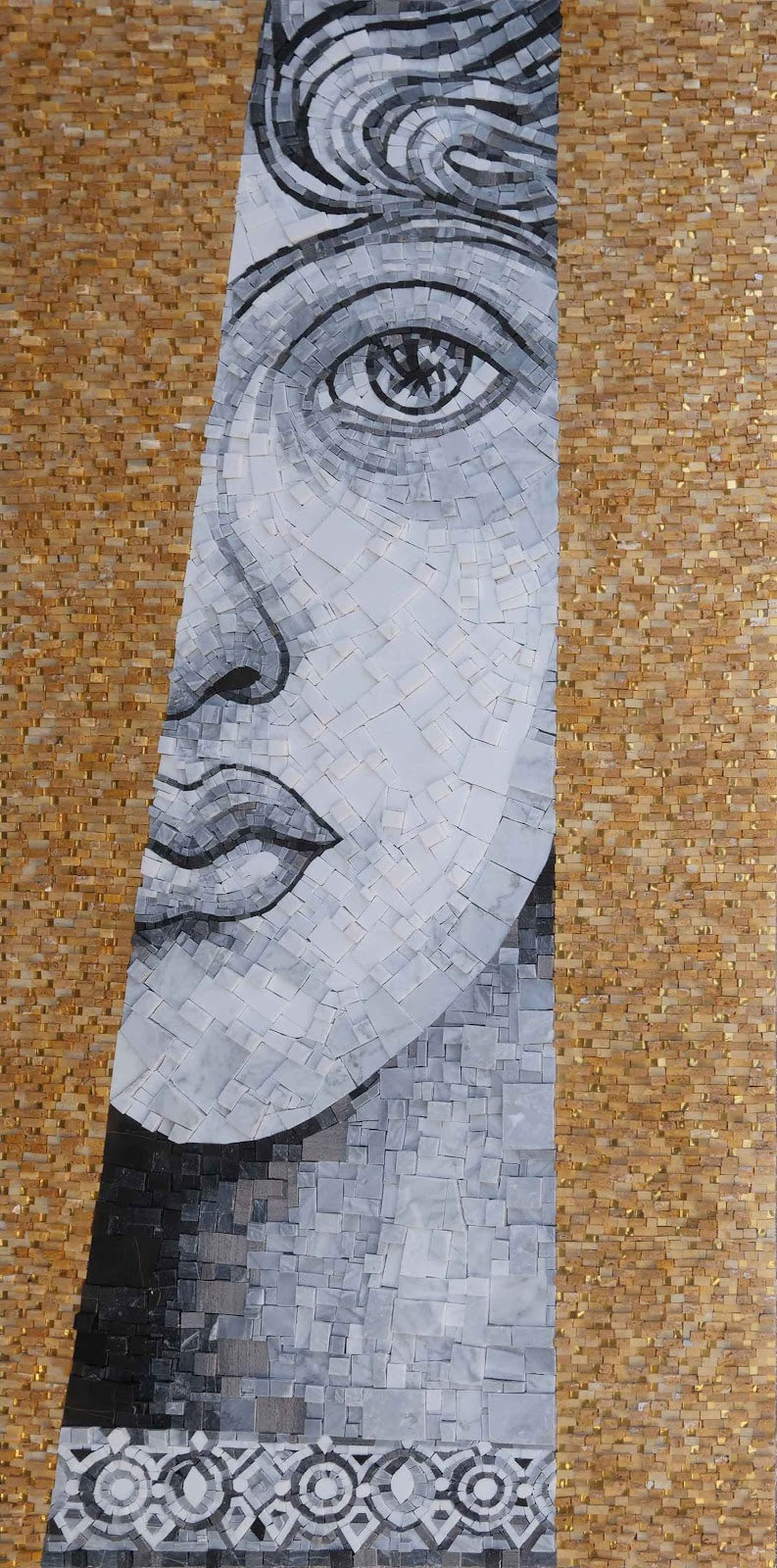 The Roman Lady Mosaic Portrait by Mozaico