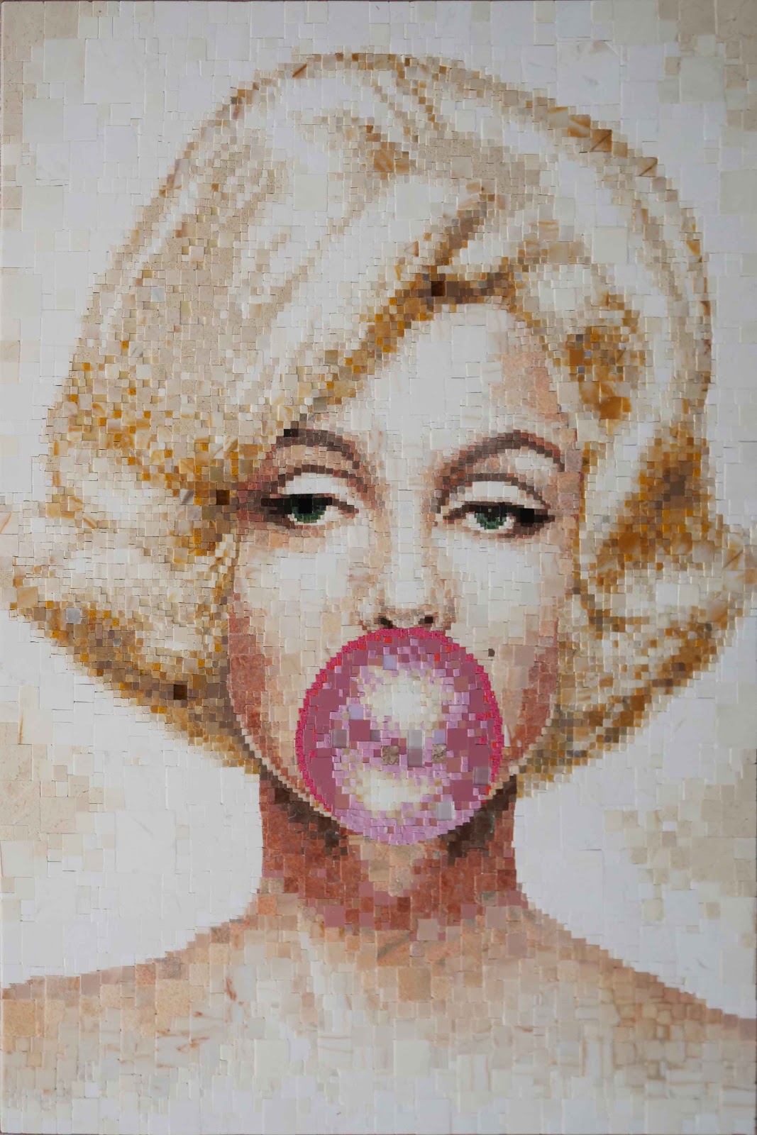 Marilyn Monroe Mosaic Art by Mozaico