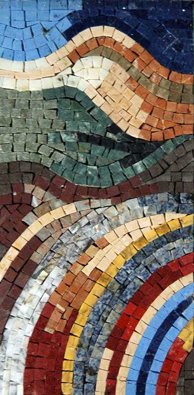 Color Strokes - Abstract Mosaic Design by Mozaico