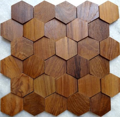 mosaico de madera