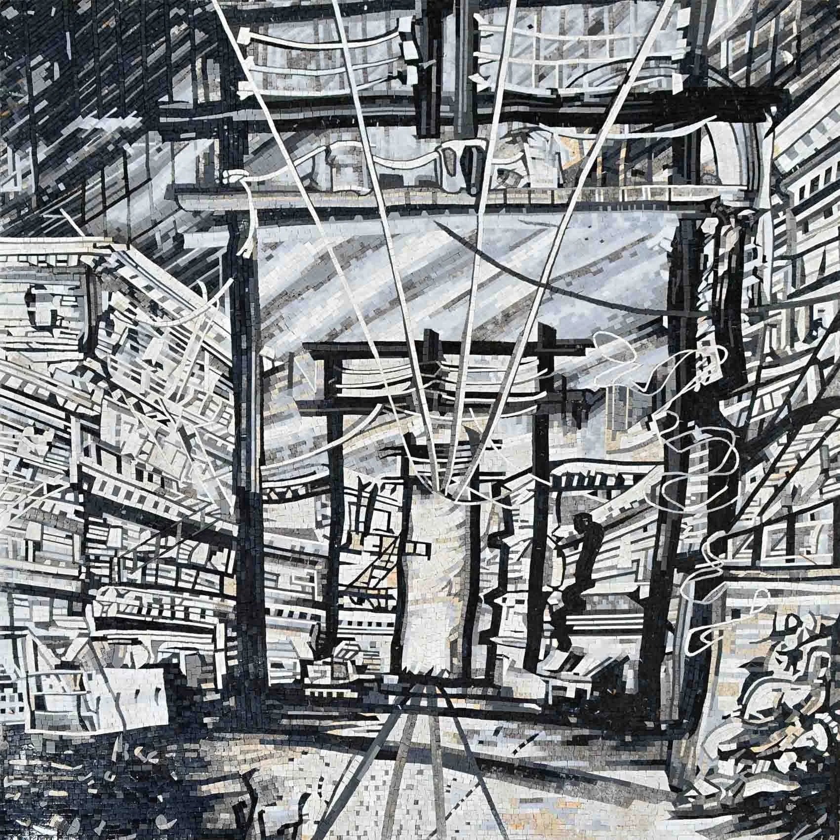 Alleyways by Ken Foster - Abstract Mosaic Reproduction