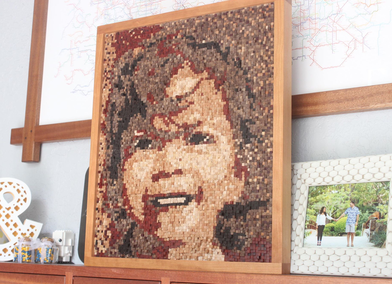 Artist Thinks Out of the Box for This Wood Masterpiece