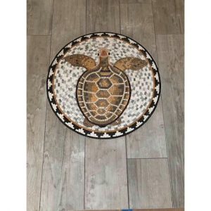 Suelo de mosaico de tortuga
