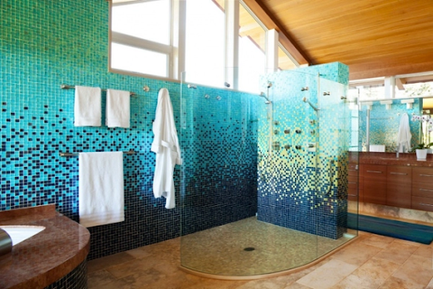 Shower Mosaic Wall Art