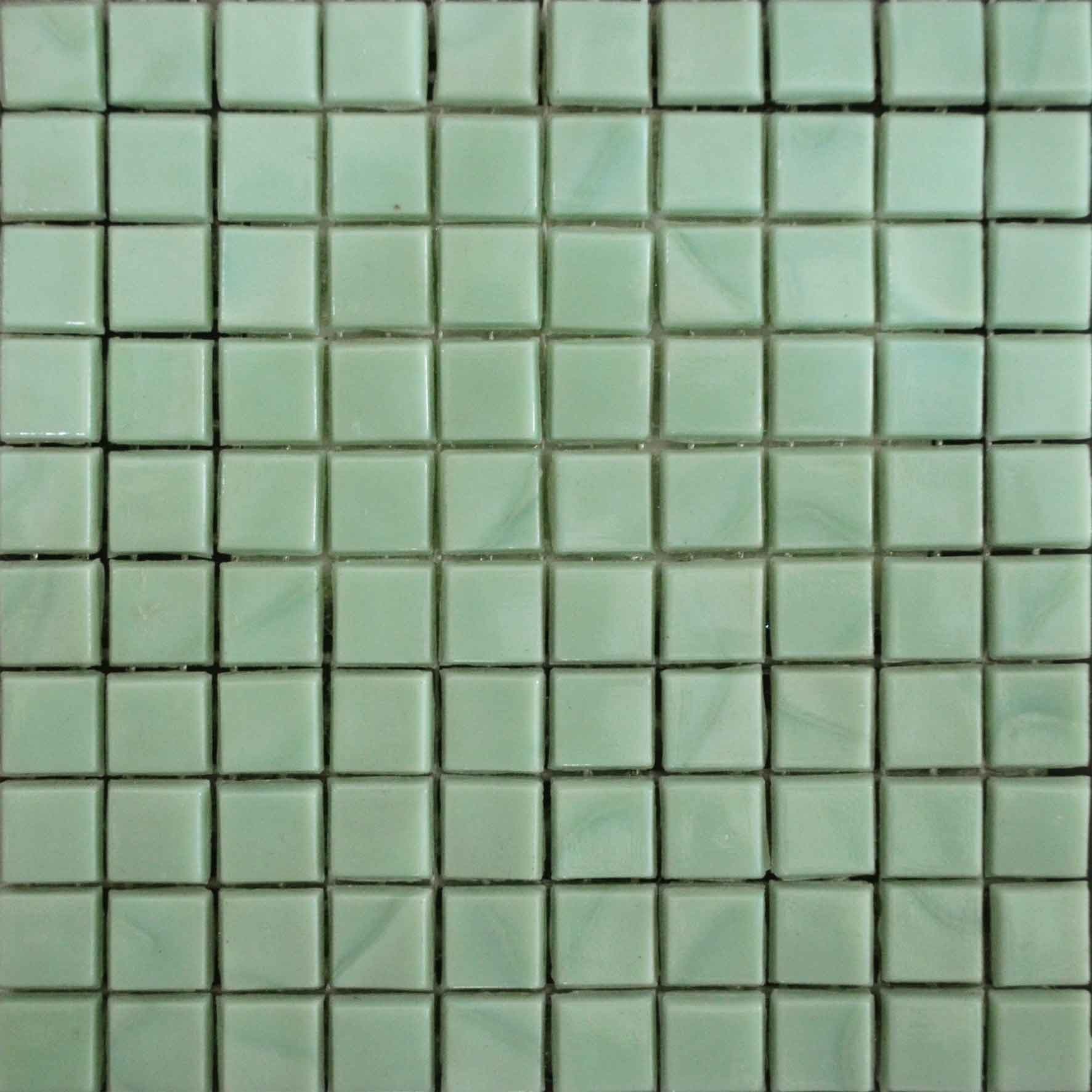 Mosaic Plain Sheet - Moss green