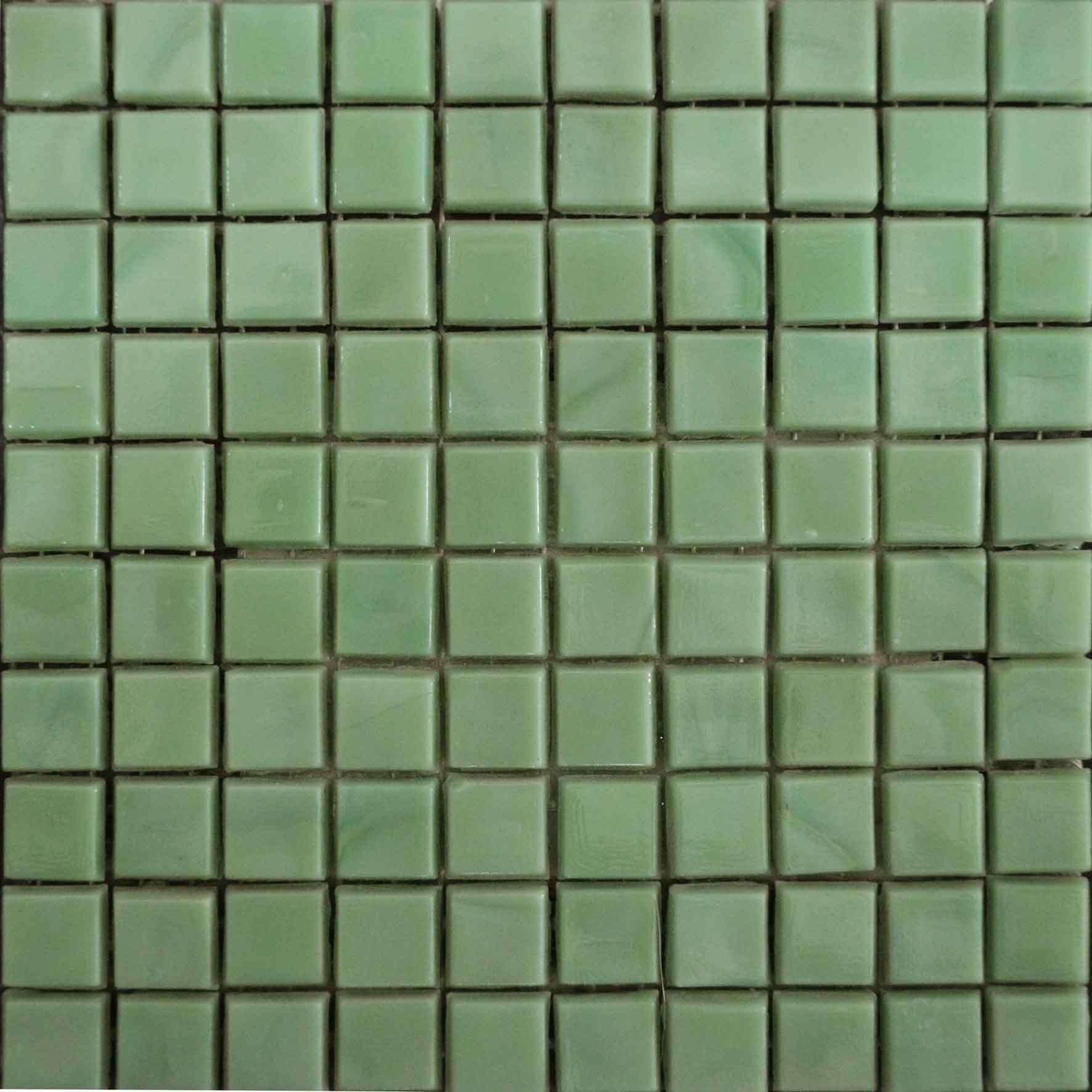 Mosaic Plain Sheet - Mint Green