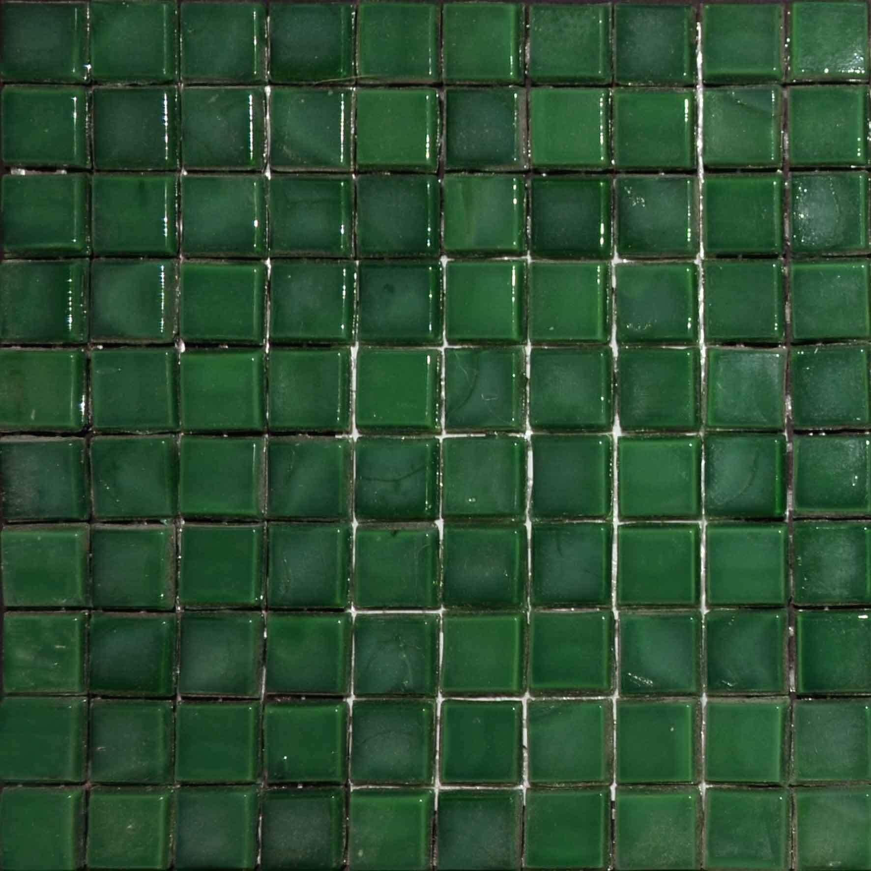 Mosaic Plain Sheet - Midnight green