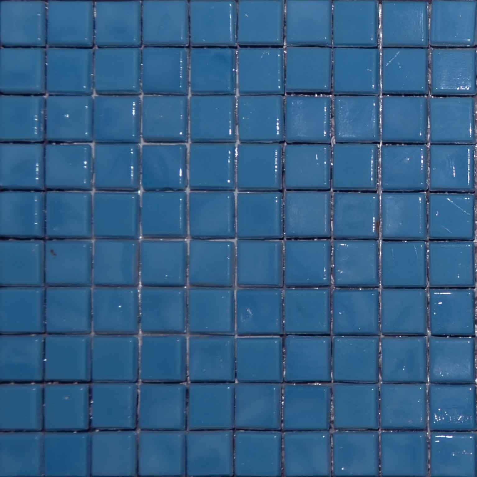 Mosaic Plain Sheet - Persian blue