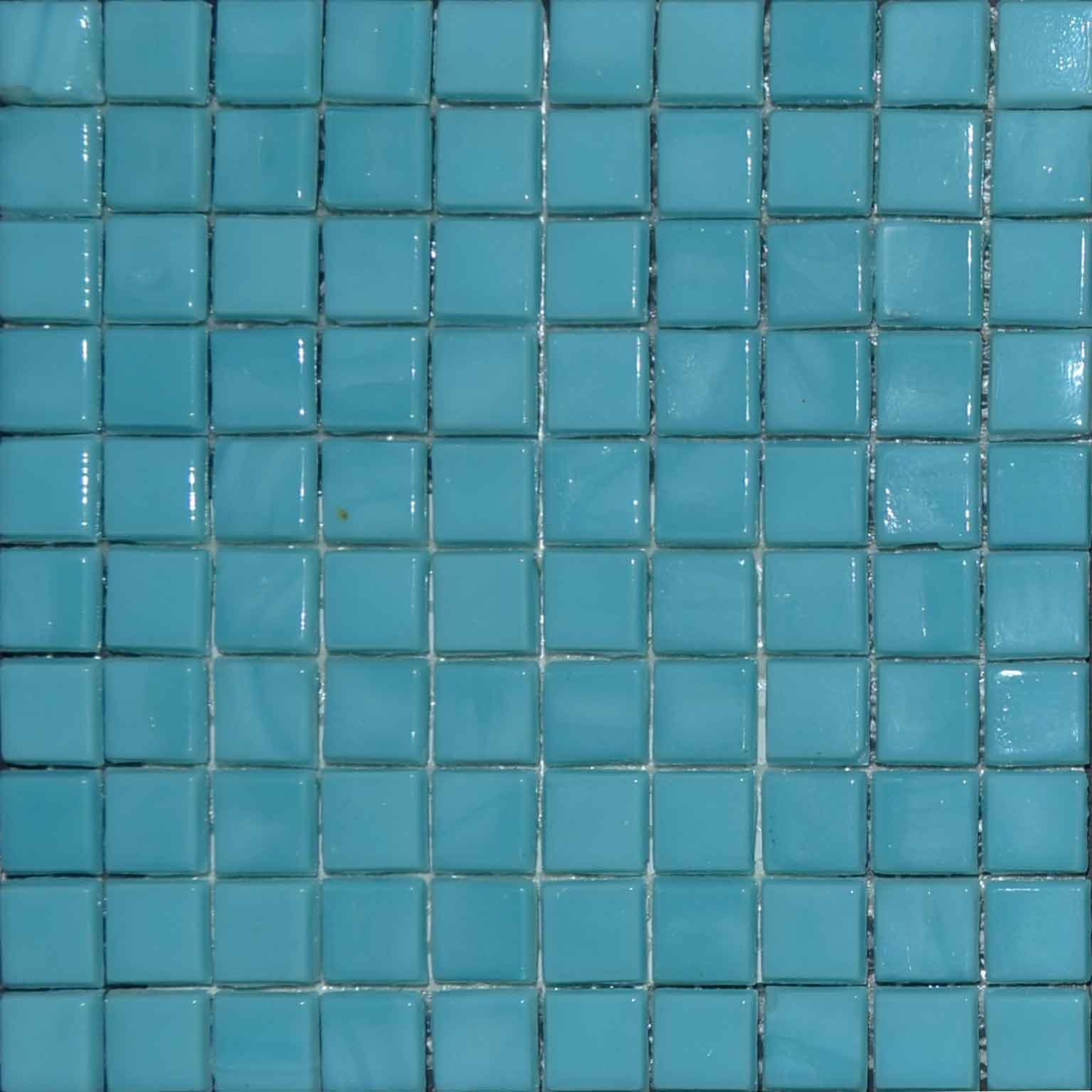 Mosaic Plain Sheet - Teal Blue