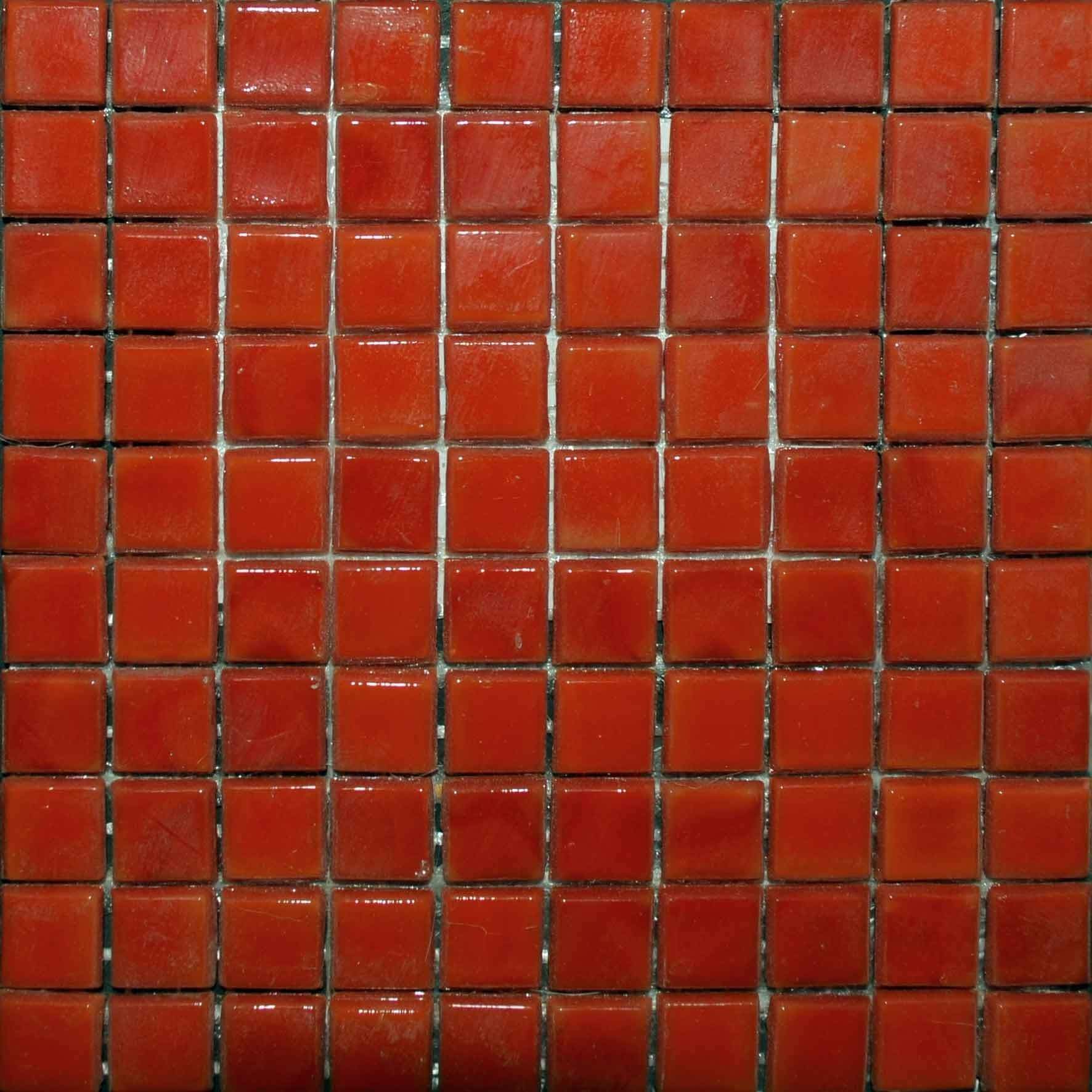 Mosaic Plain Sheet - Rosso