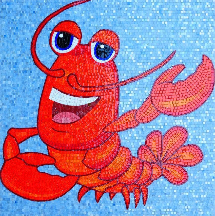 Sebastian the Lobster- Comic Mosaic