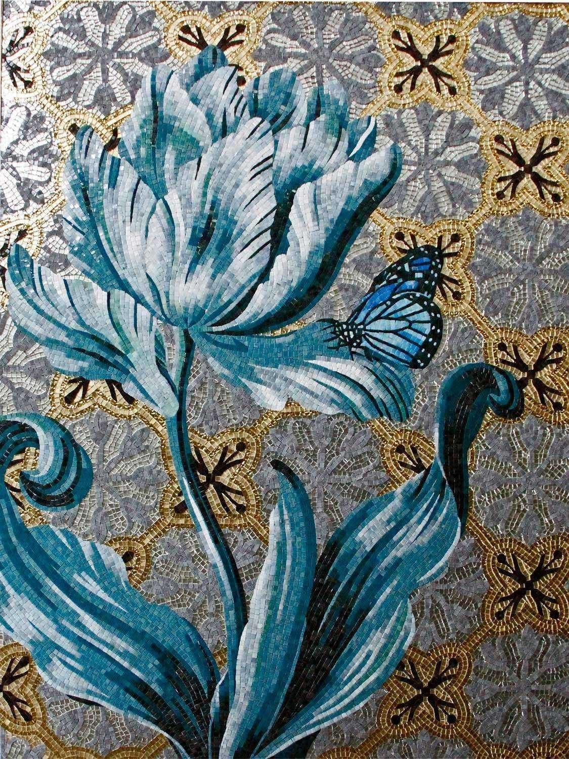 Mosaic Floral Art - Lagoon Flower