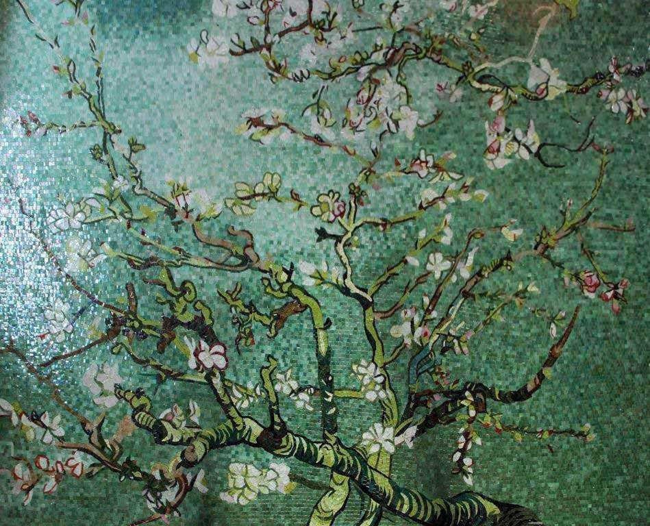 Mosaic Tile Art - Green Tree