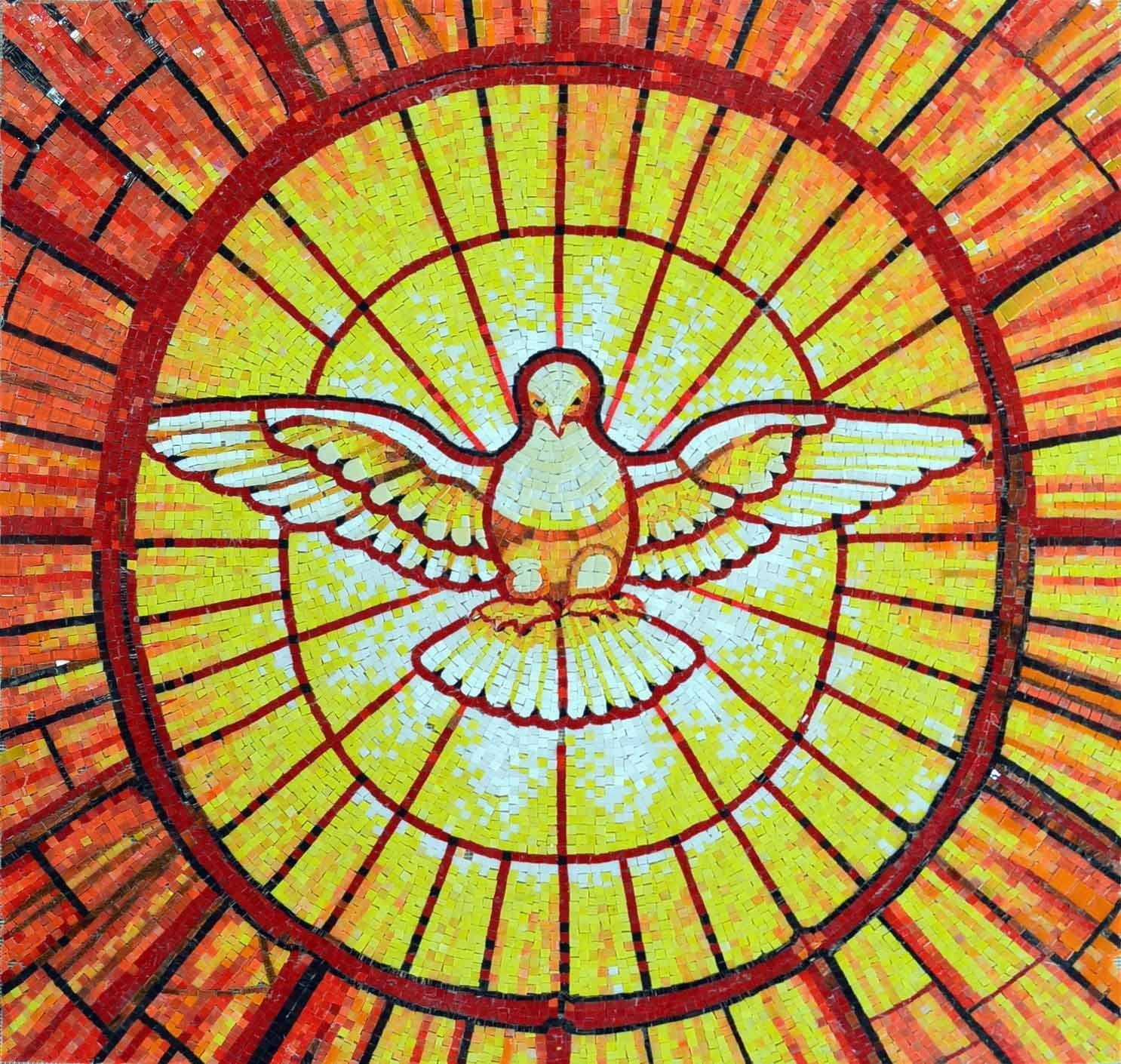 St. Peter Basilica Dove Glass Mosaic