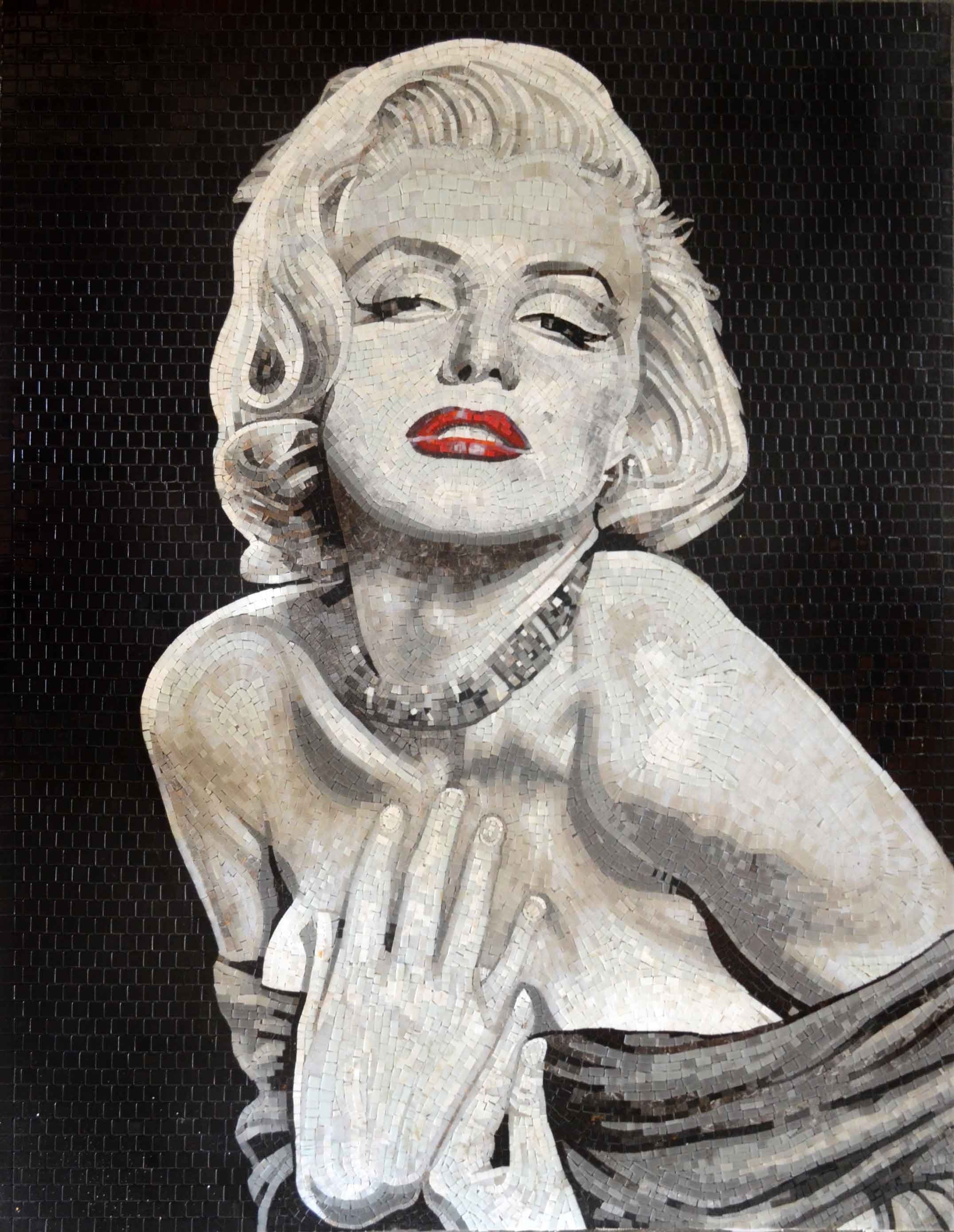 Marilyn Monroe Glass Mosaic Handmade Art Wall