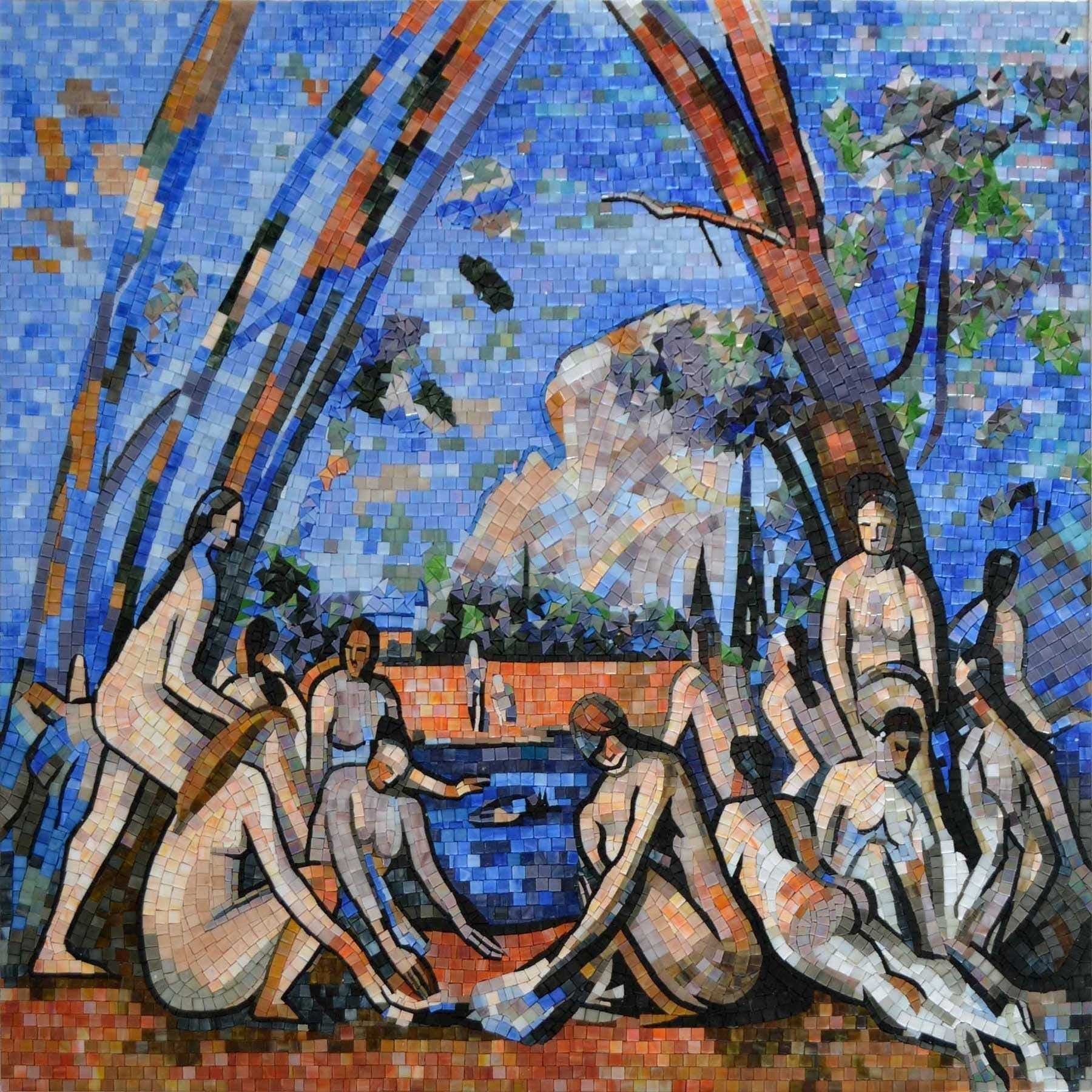 Mosaic Reproduction - Cezzane Les Grandes Baigneuses