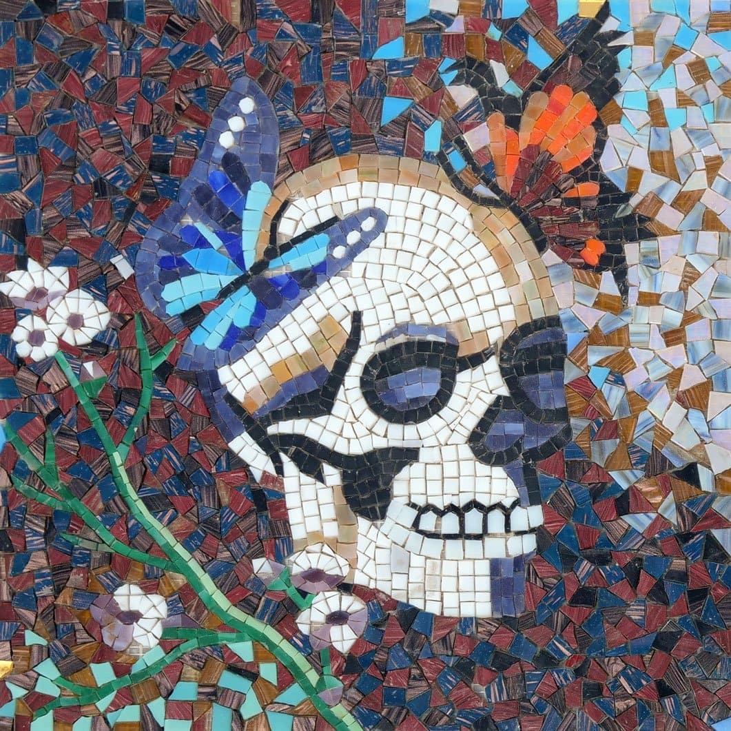 Mosaic Wall Art - Calavera