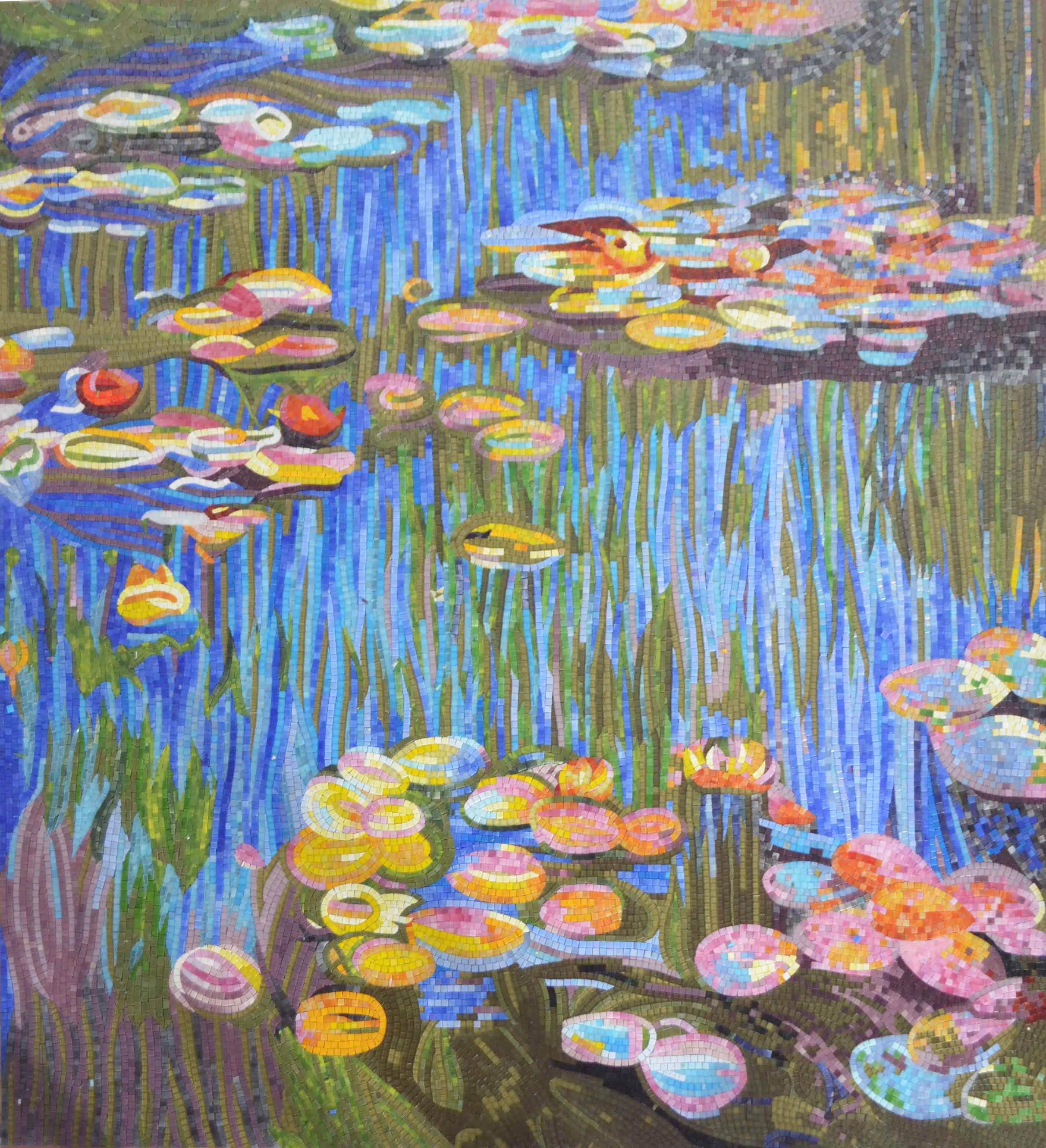 Water Lilies (Nymphéas) - Mosaic Reproduction