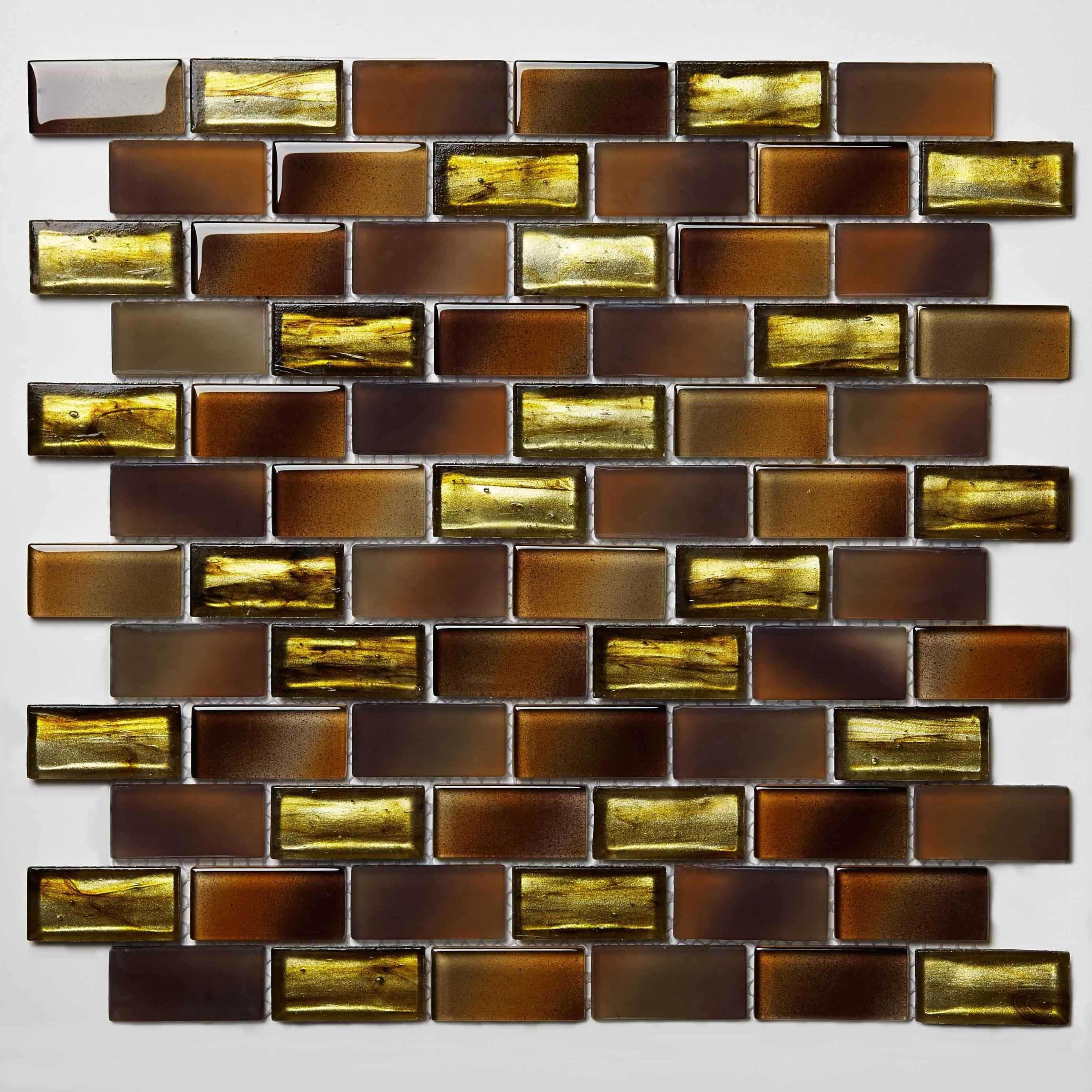 Mosaic Glass Sheet-Wooden Blend