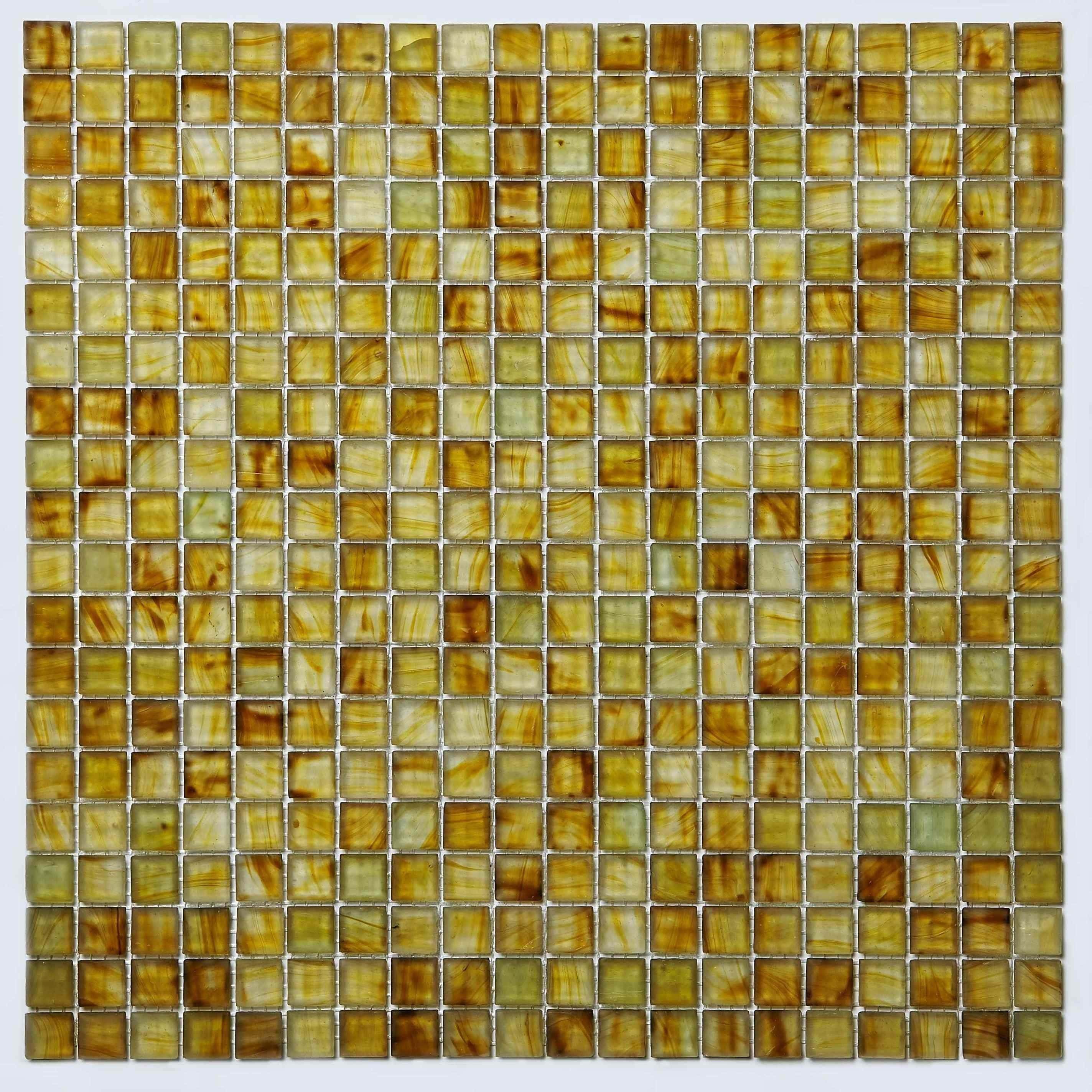 Mosaic Glass Sheet-Hazle Green Bamboo