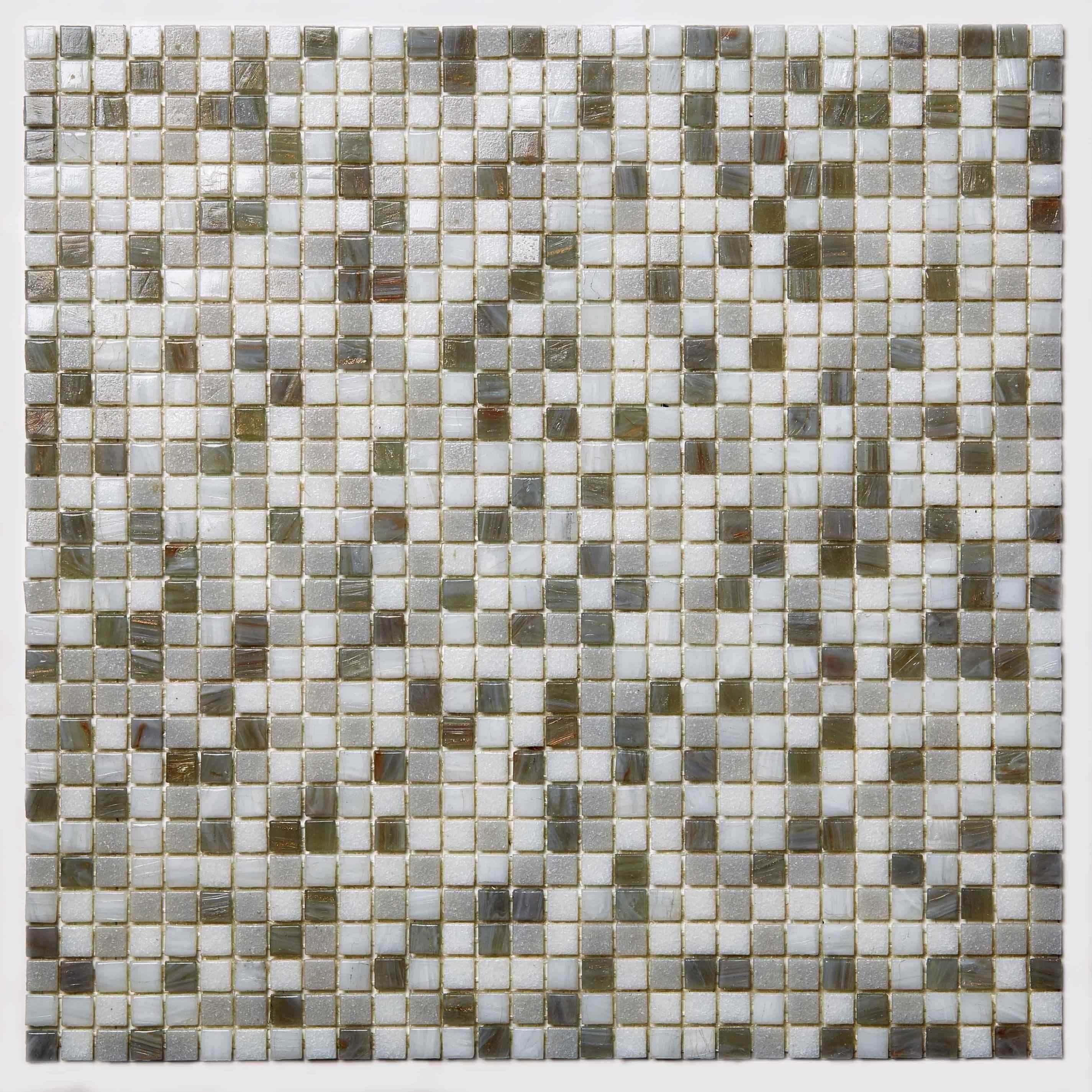 Mosaic Glass Sheet- Pastel Whites