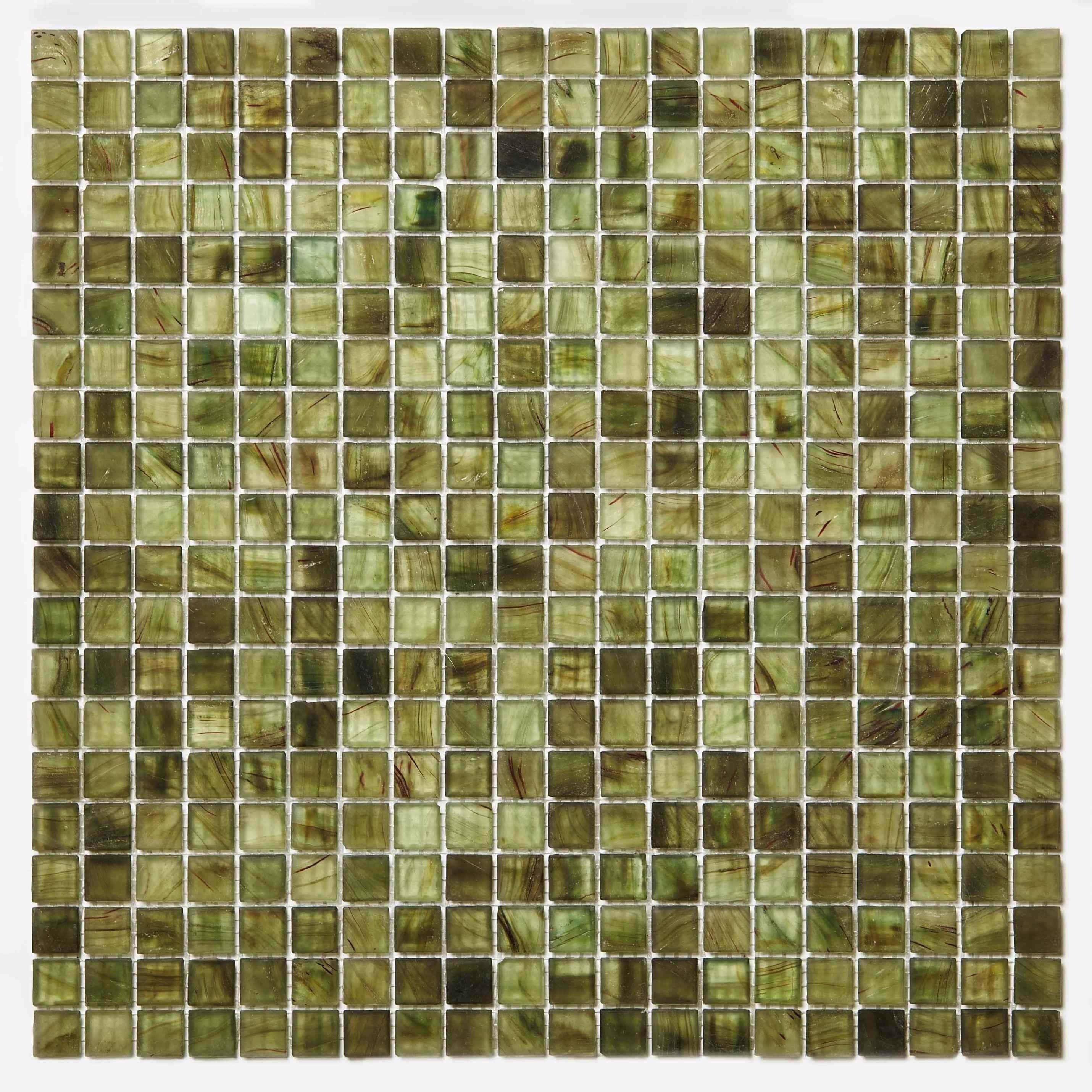 Mosaic Glass Sheet- Green Bamboo