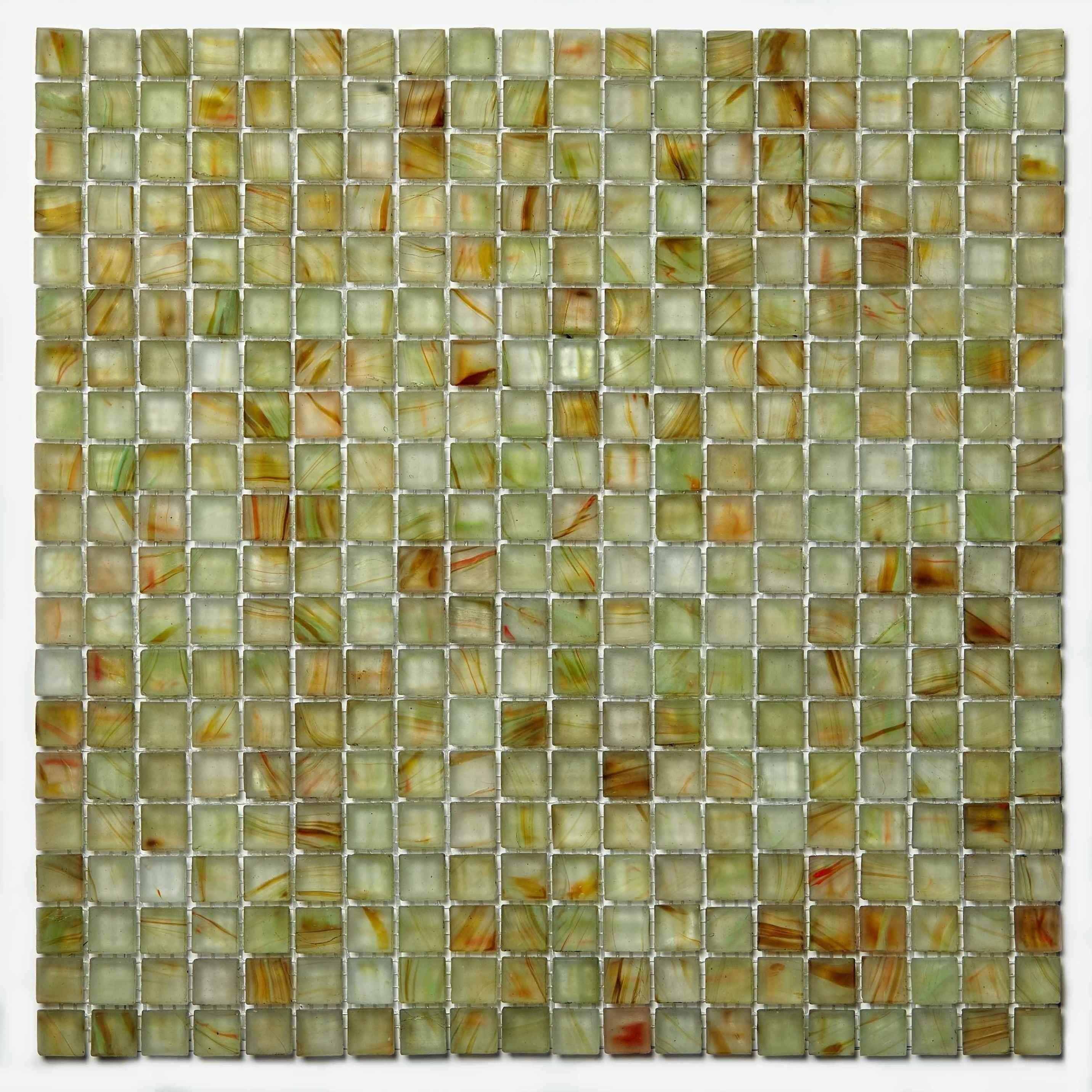 Mosaic Glass Sheet Light Green Bamboo