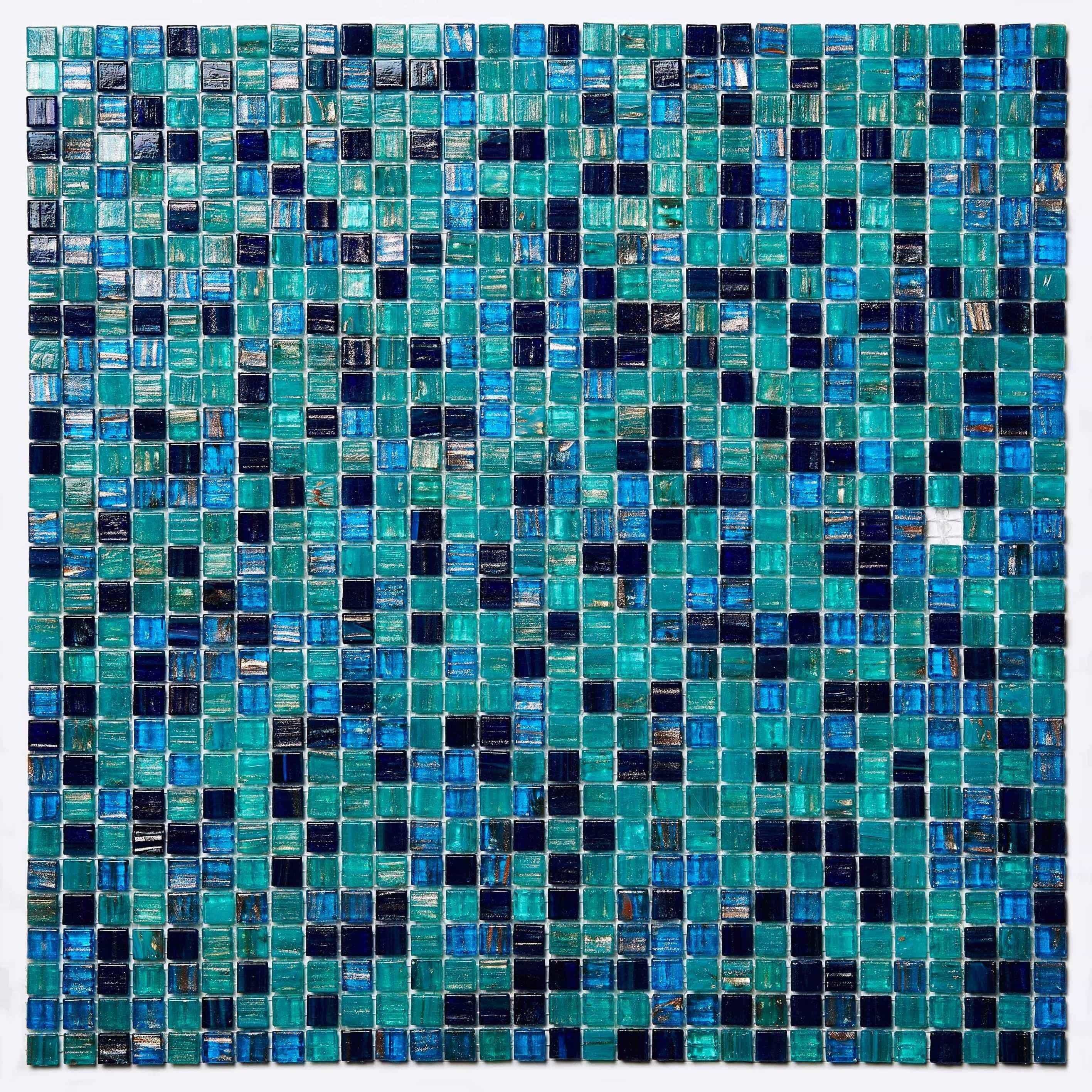 Mosaic Glass Sheet- Aquatic