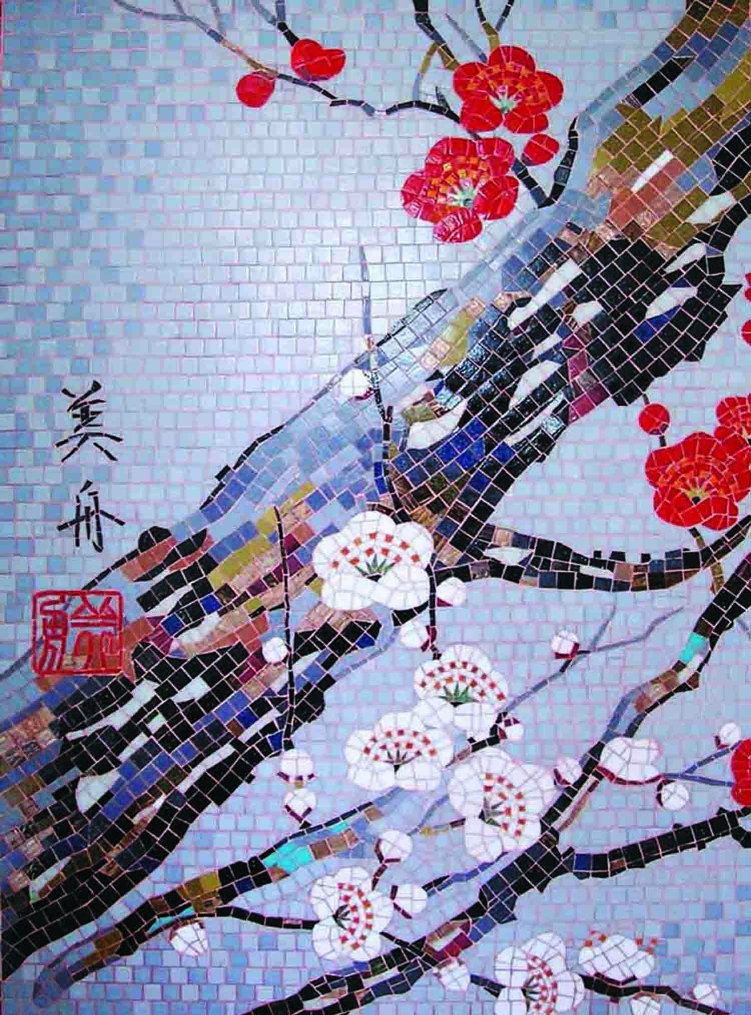 Mosaic Cherry Blossom