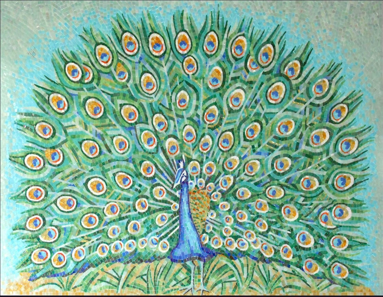 Peacock Tradition Mosaic
